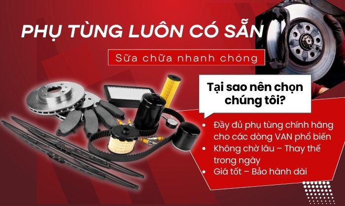 phụ tùng xe tải van