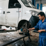 Sửa xe Tera V, Bảo dưỡng phanh xe tải van, Gara sửa xe Tera V uy tín, Kiểm tra gầm xe Tera V